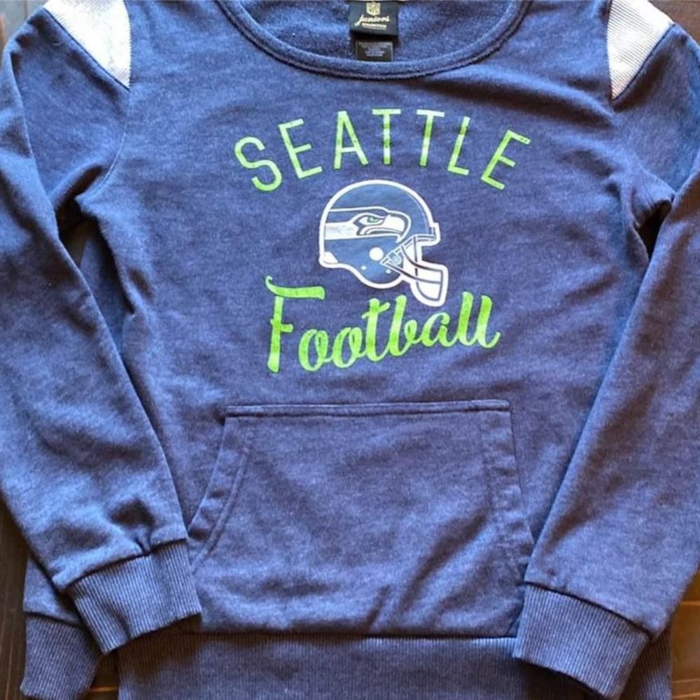 Seattle Football Women's Crewneck Sweatshirt - Blue/Green